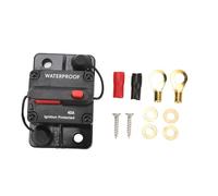 Wakects Disjoncteur Audio de Voiture, Réinitialisation Manuelle étanche, Protection par Fusible Stéréo 12 V pour Véhicules et Marine (40A)