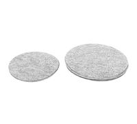 Wakects Diviseurs d'assiette en Feutre Robustes Doux, Protégez Votre Fine Chine, Facile à Utiliser, Tailles Personnalisables, Protection par Friction, Sacs de Rangement Gris pour Cuisine avec (24PCS)