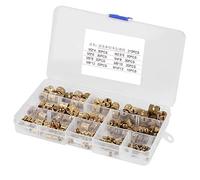Wakects Écrous à Insert Filetés en Laiton, 210pcs Usure de dureté de dureté de Noix de Cylindre intégré pour Installation Sécurisée en Plastique