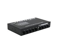 Wakects Égaliseur Paramétrique 5 Bandes pour Voiture, Système de Réglage Audio de qualité Supérieure pour Une clarté Améliorée, Sortie à Six Canaux et Commandes éclairées pour Les Amateurs d'Audio