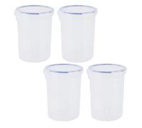 Wakects Ensemble de Conteneurs de Peinture de 4 PCS, 1000 Ml de Rangement Transparent étanche à L'air avec Brosse à Boule de Mélange pour la Peinture Restante