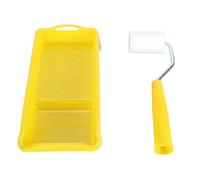 Wakects Ensemble de Petits Rouleaux à Peinture, Mini Kit de Rouleaux à Peinture en ABS et éponge avec Plateau, Contrôle Précis, Facile à Nettoyer, Couverture Uniforme pour la Décoration de la Maison,