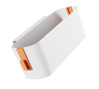 Wakects Étagère de Chevet D'économie D'espace avec Crochets pour Lits Superposés, Organiser des Livres, Téléphones, Verres, Rangement Suspendu en Plastique ABS, s'adapte à la Largeur du (Orange)