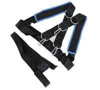 Wakects Harnais de Traction, Ceinture de Traction en Nylon Réglable | Bande de Résistance, Construction en Nylon, Anneaux en D Métalliques, Trois Crochets, Sangles D'épaule Rembourrées,