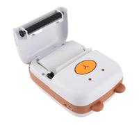 Wakects Imprimante d'autocollants, Petite Forme d'ours Mignon Portable, Excellentes Performances, Vitesse 'Impression Rapide, Imprimante de Poche pour Apprendre aux étudiants à Laisser des Messages