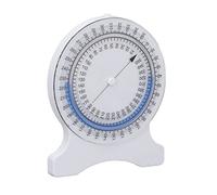 Wakects Inclinomètre, 0-360° Bulle Non Fuite, ABS Blanc | Construction en ABS, Surface Résistante aux Rayures, Test Cou, épaule, Hanche, Poignet, Physiothérapie, Usage étudiant