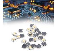 Wakects Interrupteur à Bouton-poussoir Tactile, Micro-interrupteur SMD, Plastique d'ingénierie 4 X 4 X 1,5 Mm DC12 V 50 MA 100 Pièces, Conception de Patch Compacte pour Jouets, Réparation