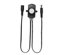 Wakects Interrupteur de Capteur de Mouvement PIR, DC 5A DC 6-24V Détecteur de Mouvement Infrarouge pour les Lumières de la Bande LED avec un Angle de Détection de 120 ° 5-7m Plage de (BLACK)
