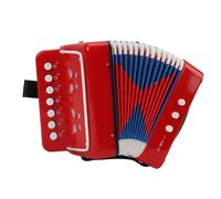 Wakects Kids Accordeon 7 Key 2 Bass Buts Button Instrument D'éducation Musicale avec Boucle de Ceinture, 10 Touches Contrôle des Instruments de Musique pour Les Enfants Débutants