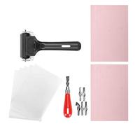 Wakects Kit de Gravure sur Caoutchouc, Blocs de Timbres, 5 Outils, 6 Lames, 2 Rouleaux en Caoutchouc, Parchemin pour Timbre et Artistique