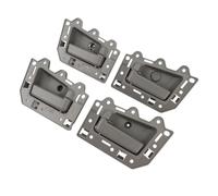 Wakects Kit de Poignée de Porte Intérieure de Voiture 4pcs ABS Remplacement pour 2005-2011 Avant Arrière Gauche à Droite avec des Accessoires de 64 Pcs et Ouvre-trous