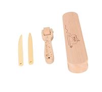 Wakects Kit de Repassage à Bois de Hêtre et Bambou pour Couture, Repassage et Quilting, Outil de Couture à Main Presseur Retourneur Coin