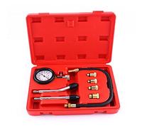Wakects Kit de Testeur de Compression, Lecture Précise, Conception à Double échelle, Matériaux de qualité, Application Large, Outils Pratiques, Kit de Jauge de Test de Compression de