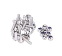 Wakects Kit d'écrous à Vis et Boulons de Garde-boue de Moto, 25 Pièces, en Acier Inoxydable, Matériel de Remplacement Durable pour Banshee 350 YFZ350 1987-2006