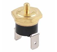 Wakects KSD301 Thermostat en Cuivre Interrupteur de Température Bimétallique 250 V 10 A Contrôleur à Disque à Pression Normalement fermé Conception Compacte à Action Fixe pour Chauffe-eau (80℃)