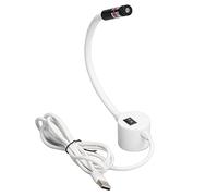 Wakects Lampe de Machine à Coudre, Lumière Verte Portable USB 5V 360° Réglable Tuyau en Silicone Base Magnétique pour Tour à Bois Maintenance éclairage de Machine-outil