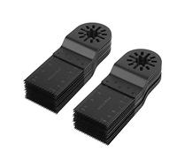 Wakects Lot de 20 lames de scie à oscillantes en acier au carbone, Outil oscillantes multifonction lames 34 mm, lames rotative pour le bois, le plastique, le tôle mince et les clous