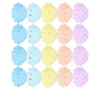 Wakects Lot de 20 Petits Moules à Gâteau en Silicone, Mini Moules à Cupcakes, Réutilisables, Faciles à Nettoyer, pour Muffins, Desserts, Chocolat, Four, ondes, Réfrigérateur pour Boulangers à