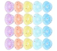 Wakects Lot de 20 Petits Moules à Gâteau en Silicone, Mini Moules à Cupcakes, Réutilisables, Faciles à Nettoyer, pour Muffins, Desserts, Chocolat, Four, ondes, Réfrigérateur pour Boulangers à