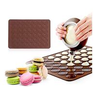 Wakects Lot de 48 moules en silicone pour macarons parfaits, 39 x 28,5 cm