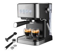 Wakects Machine à café Expresso Machine à café avec Lait Ctrother 15 Barres de 1050W Contrôle de Température 1,5 L Réservoir D'eau pour Cappuccino Latte à la Maison (Prise UE)