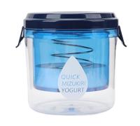 Wakects Machine à Yaourt et Fromage, Récipient Transparent, Passoire à Yaourt avec Plaque de Pression à Ressort Puissante pour Fromage, Noix, Lait, Jus Frais