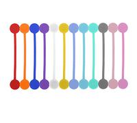 Wakects Magnetic Cable Winder Organizer, 12 Colors Silicone | Clip magnétique recouvert de silicone, 4,3 pouces de longueur, pour enrouler le cordon des écouteurs, gestion des câbles de