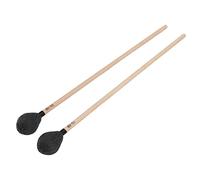 Wakects Mailloches pour Marimba, Mailloches Mi-dures, de Marimba Mi-fermes, 1 Paire, Tête Ronde, Manche en érable, Tête en Laine, pour Percussion Basse (BLACK)