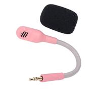 Wakects Microphone de Remplacement pour Casque Gaming, Micro Détachable à Perche 3,5 Mm, Annulation de Bruit, Son Clair, Fiche Plaquée Or, Mousse, pour Barracuda X Wireless Gaming Headset (Pink)