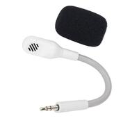 Wakects Microphone de Remplacement pour Casque Gaming, Micro Détachable à Perche 3,5 Mm, Annulation de Bruit, Son Clair, Fiche Plaquée Or, Mousse, pour Barracuda X Wireless Gaming Headset (White)