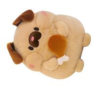 Wakects Mignon Chien en Peluche Peluche PP Coton Petit Chien Oreiller Jouet avec Conception de Jambe de Poulet Doux au Toucher Queue Détail Oreiller Coussin pour Enfants Chambre canapé Salle