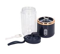 Wakects Mini Blender électrique, 300 ML Portable Blender Juicing Cup Bouteille Mélangeur De Fruits 1200 MAh Charge USB avec Couvercle 6 Lames pour Broyer La (Bleu, 6 Lames, Couvercle)