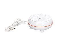 Wakects Mini Machine à Laver à Ultrasons avec Turbine ABS, Alimentation USB 27 W, Cycle inversé de 50 S, Arrêt Automatique de 30 Minutes, pour la Maison, les Voyages, les Dortoirs, les étudiants,