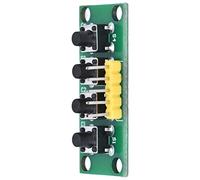 Wakects Module de Clavier à 4 Broches PCB Module de Clavier à 4 Boutons Touches Indépendantes Carte Double Face avec Trous de Montage pour Expérience électronique Entrée de Contrôle de Projet étudiant