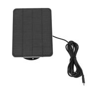 Wakects Module Solaire en Silicium Monocristallin de Panneau Solaire 5 W avec Support de Montage Mural et Câble de pour Caméra de sécurité Surveillance à Domicile Alimentation Extérieure Fixe