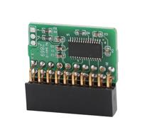 Wakects Module TPM 2.0 Module de Plate-Forme de Confiance PCB Vert Vertical pour AOM TPM 9665V TCG 2.0 Matériel de sécurité amélioré Conception 20 Broches
