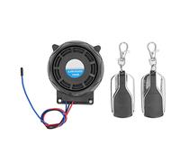 Wakects Moto 12V Système D'alarme Antivol, 2 Télécommandes | Portée sans fil de 150 m, dissuasion de sirène forte, connexion de fil positif négatif à monter soi-même, ajustement