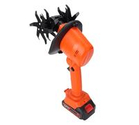Wakects Motobineuse électrique Mini Rototilleur sans Fil à Main 235 TR/Min 2 Batteries Rechargeables Lames en Acier au Manganèse pour Culture du Gazon et Sol (Prise UE)