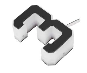 Wakects Numéro de Maison à LED, Panneau d'adresse rétroéclairé en PC ABS Acrylique avec Lueur Chaude, Numéro de Porte Lumineux de 6,75 Cm pour Porte d'entrée Extérieure et Vitrine Résidentielle