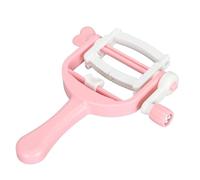 Wakects Outil à Pompons Portable et Compact, Idéal pour les Loisirs Créatifs avec des Dents Uniformément Réparties, pour Vos Projets de Tricot en laine. Rose, 13 X 16 cm.