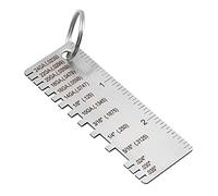 Wakects Outil de Jauge d'épaisseur de Feuille en Métaux, Gage de Soudage en Acier Inoxydable, Mesures Faciles, Fil Double Face pour Inspection de Taille