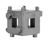Wakects Outil de Piston de Frein à Disque, Outil de Rétracteur de Piston de Frein à Disque Arrière, Adaptateur D'appel du Cube de Vent, Outil de Compression de L'étrier de Frein Argent