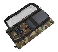 Wakects Panneau Solaire Portable 21 W étanche Pliable pour Téléphone Portable avec Double Sortie USB 5 V Pet PVC 58 X 29 Cm pour Camping, Randonnée, Cyclisme, Chargement de Téléphone