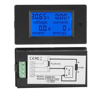 Wakects PEACEFAIR LED Compteur de Courant de Tension Numérique, Voltmètre, Tout Type d'endroit. pour Moniteur de Mesure Intérieur (Dérivation 50A)