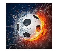 Wakects Peinture Diamant pour Enfants, Kits de Peinture Diamant 5D pour Enfants, avec Accessoires, Peinture Diamant Bricolage 5D pour Enfants et Adultes Débutants, Football