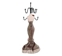 Wakects Petit Support de Collier, Porte-bijoux en Résine, Présentoir élégant pour Bagues et Colliers, Mannequin de Poupée de 16 Pouces de Haut pour la Décoration Intérieure ou la Bijouterie (petit