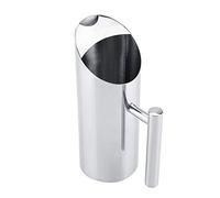 Wakects Pichet à Eau en Acier Inoxydable - Carafe à Eau Cruche a Eau Inox Théière 1 l / 1,5 l / 2 l avec Poignée pour Boire Froid à la Maison, Hôtel, Outil de Service (1,5 L 29,5 x 9 cm)