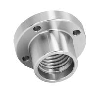 Wakects Plaque Frontale de Tour à Bois, Fixation de Plaque Frontale en Acier allié de 2 Pouces, 1 Pouce X 8 TPI, Hauteur 42 Mm, 4 Trous de Vis avec Longueur de Broche étendue pour le