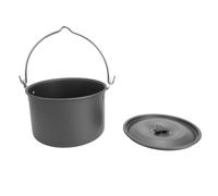 Wakects Pot de Camping de Grande capacité, Coup de Feu de Camp en Alliage en Aluminium pour Griller, Ragoût, Conception Portable avec Revêtement Anti-bâton Facile à Propre, Idéal pour Les Voyages en