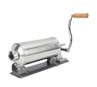 Wakects Poussoir à Saucisse Manuel en Acier Inoxydable, 3 litres, Grande Capacité, Machine de Remplissage Horizontale